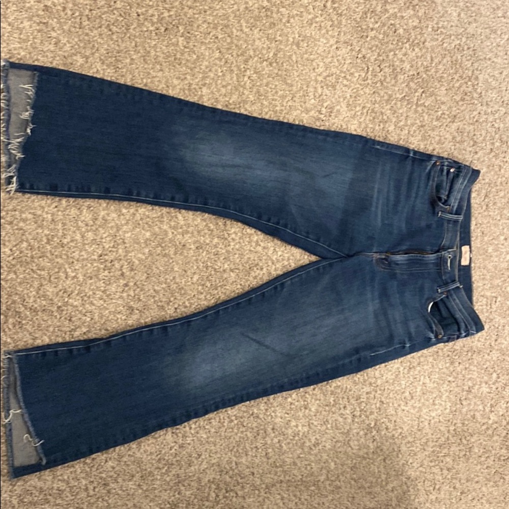 Mother Jeans Insider Crop Step Fray